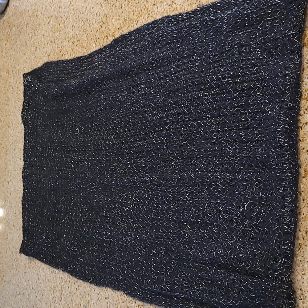 Scarf -Black with gold flecks